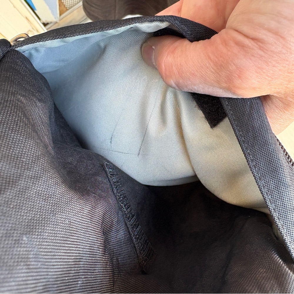 Ameribag Healthy Back Sling Bag Tote In Distressed Nylon Black Sz Extra Small - Picture 14 of 16